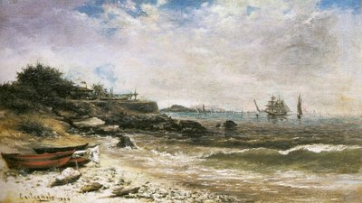 The Port of Rio de Janeiro by Giovanni Battista Castagneto